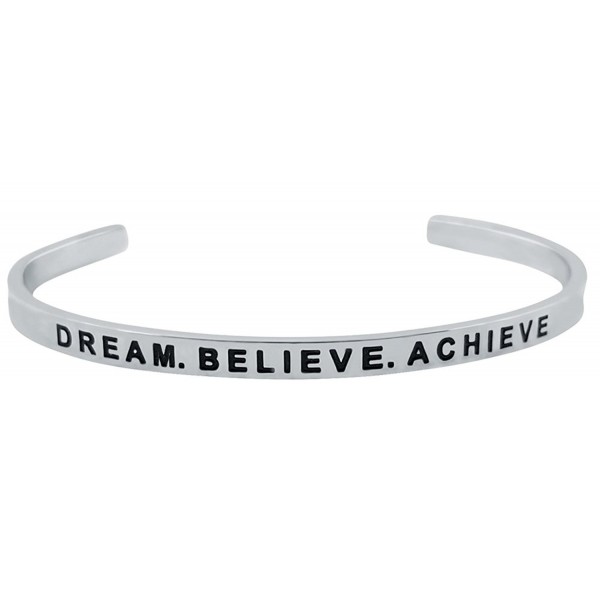 Inspirational BELIEVE ACHIEVE Motivational Bracelet