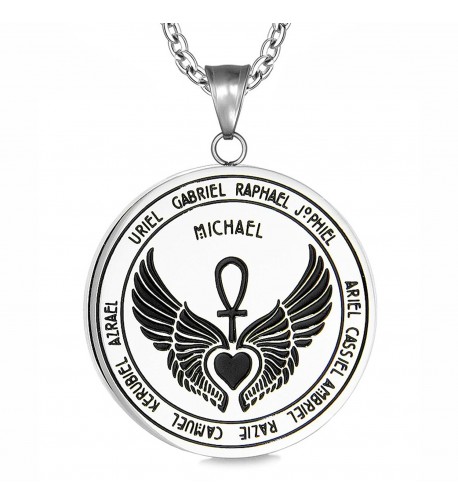Archangels Guardian Medallion Pendant Necklace