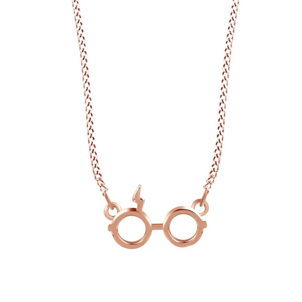 Potter Glasses Pendant Necklace Sterling