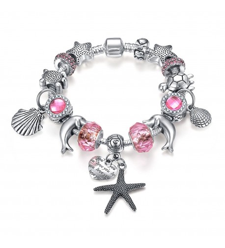 Presentski European Bracelet Seashell Starfish