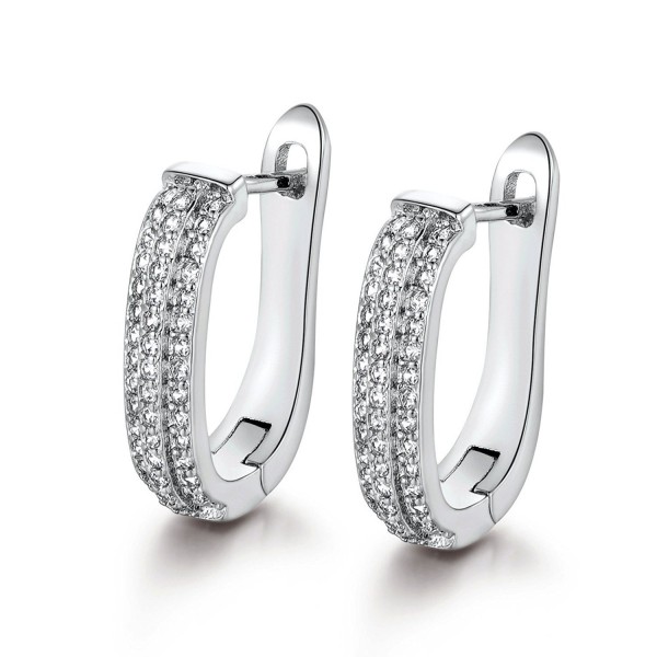 GULICX Sleeper Silver Hinged Earrings