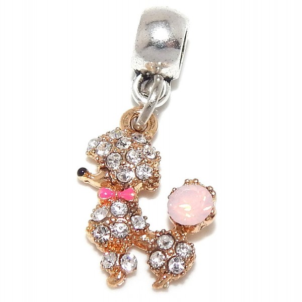 Jewelry Monster Dangling Poodle Crystals