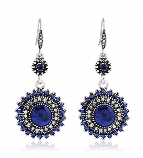 Fashion Crystal Synthetic Turquoise Earrings