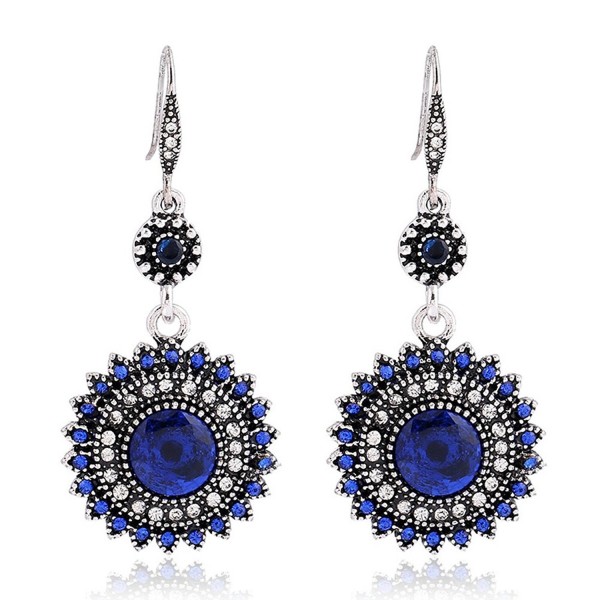 Fashion Crystal Synthetic Turquoise Earrings