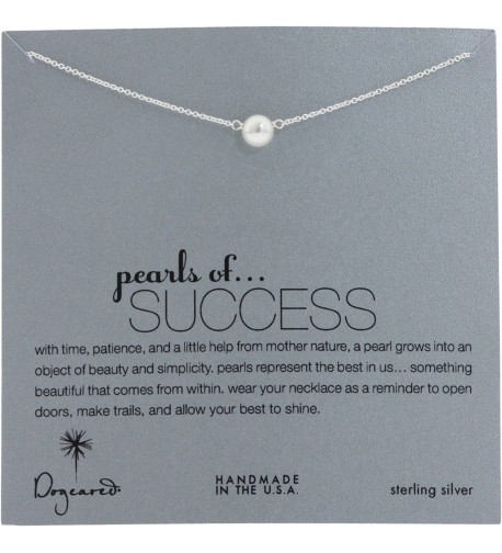 Dogeared Womens Pearls Success Necklace