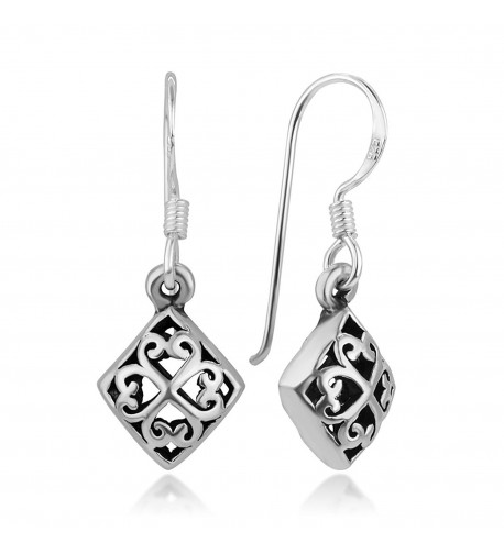 Sterling Silver Puffed Heart Shaped Earrings