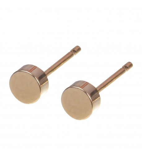 Plated Round Cylinder Earring Zoetik