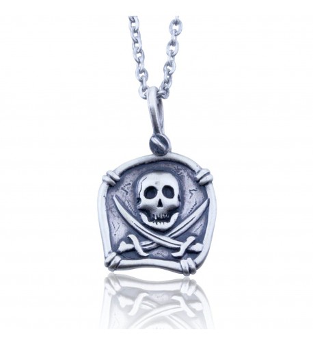 Pirate Skull Sterling Stainless Necklace