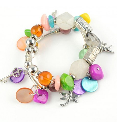 Colorful Acrylic Stretch Bracelet Fashion