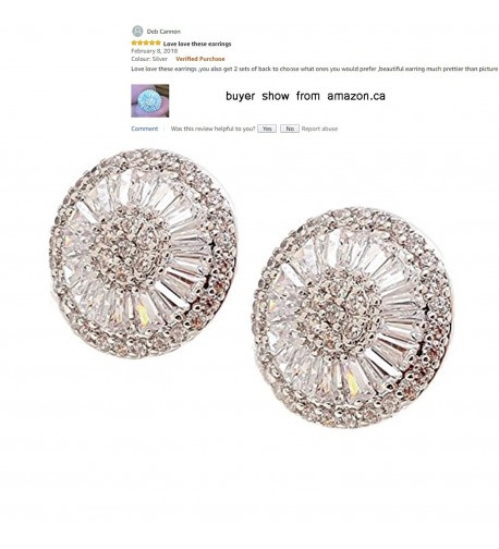 Fashion Jewelry Zirconia Earrings Simulated