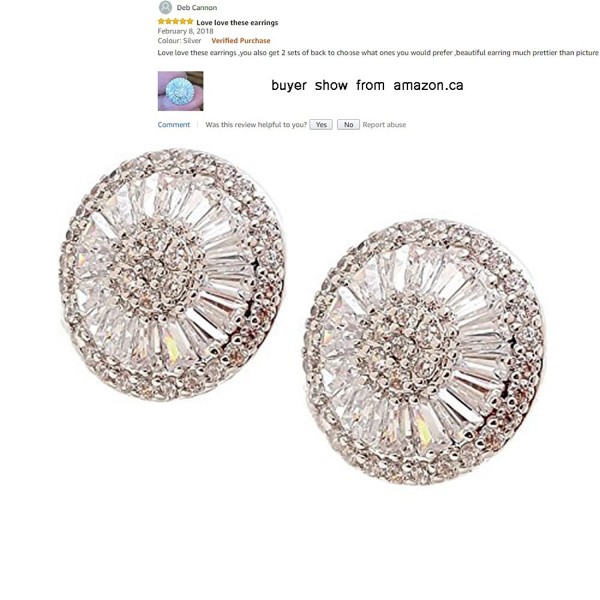 Fashion Jewelry Zirconia Earrings Simulated