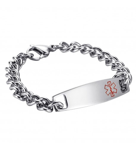 HooAMI Stainless Medical Bracelet Engraving