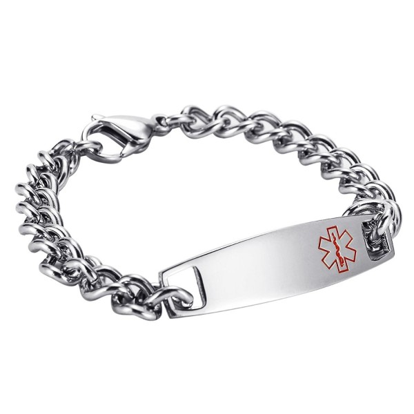 HooAMI Stainless Medical Bracelet Engraving