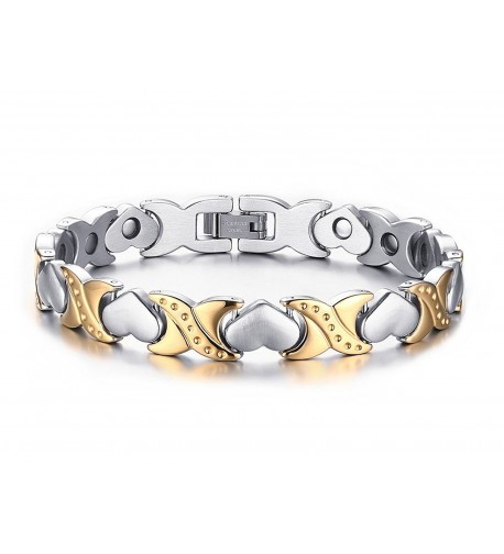 Womens Magnetic Therapy Stainless Bracelet