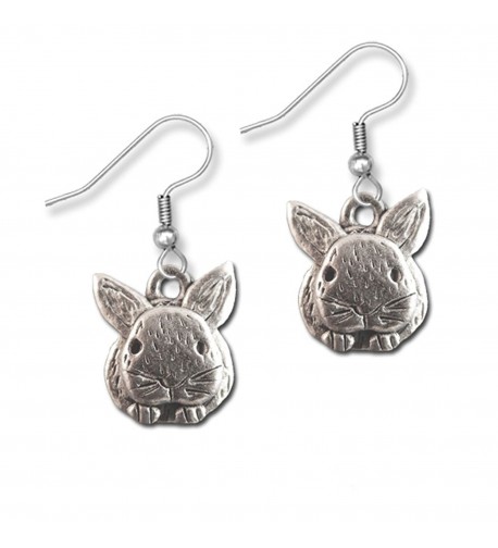 Pewter Rabbit Earrings Magic Zoo