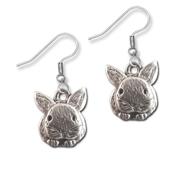 Pewter Rabbit Earrings Magic Zoo