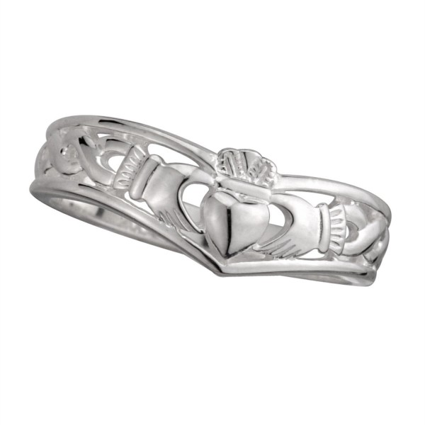 Sterling Silver Irish Claddagh Wishbone