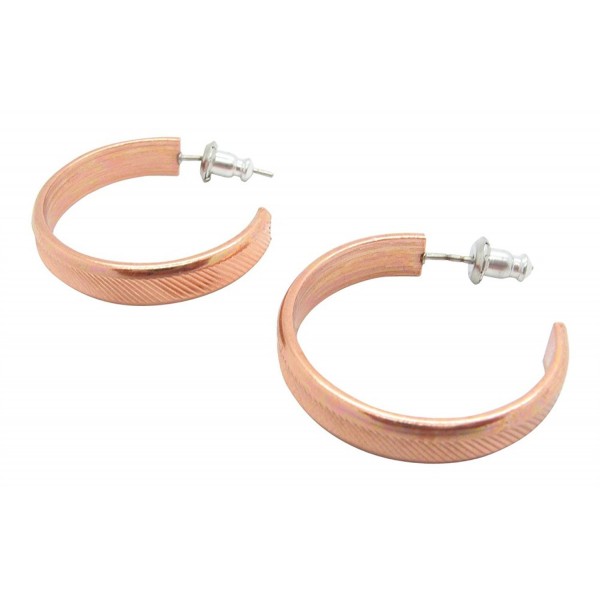 Copper Hoop Earrings CE097 diameter