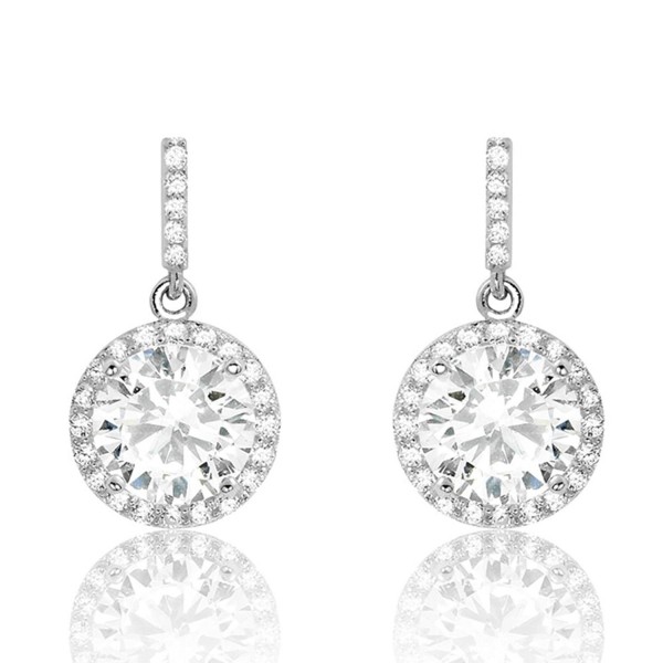 Gorgeous Sterling Silver Earrings Zirconia