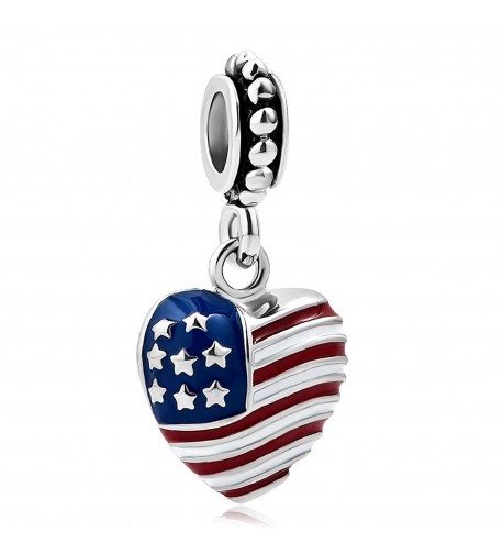 LilyJewelry American Heart Dangle Bracelets