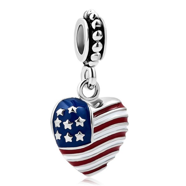 LilyJewelry American Heart Dangle Bracelets