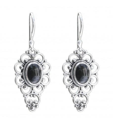 NOVICA Cabochon Sterling Earrings Precious