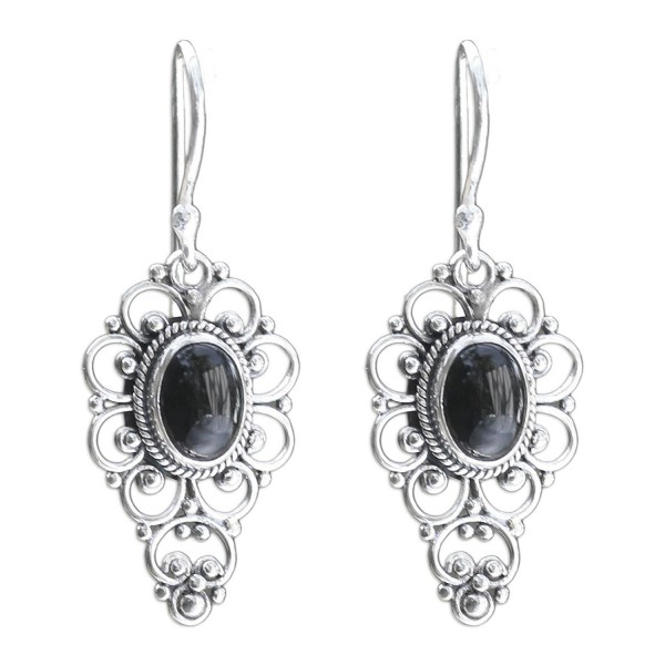 NOVICA Cabochon Sterling Earrings Precious