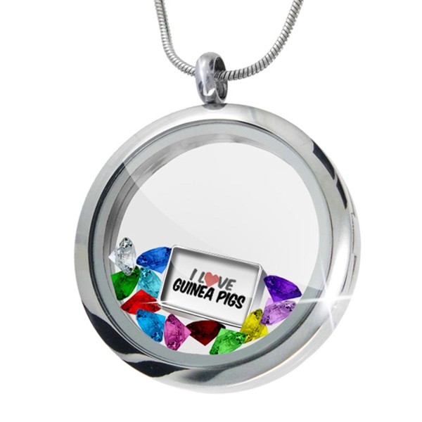 Floating Locket Guinea Crystals Neonblond