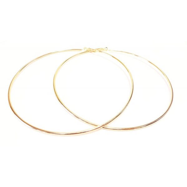 Large Hoop Earrings Simple Hoops