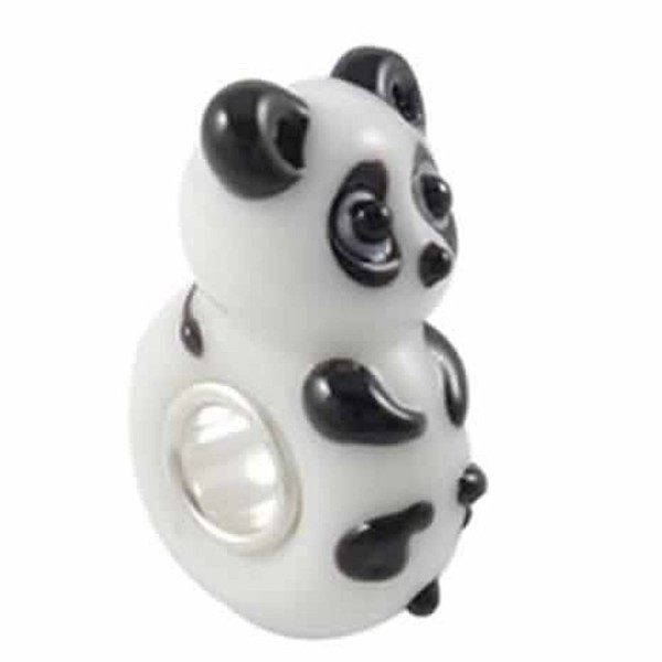 European Panda Murano Spacer Bracelet