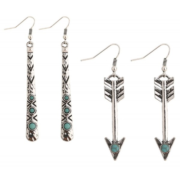 Native American Inspired Earrings Turquoise