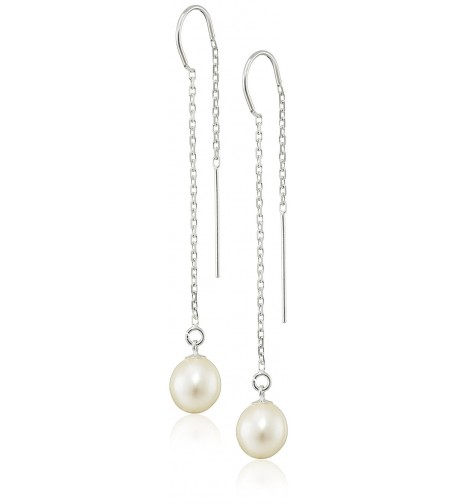 Bella Pearl Dangling Threaded Earrings