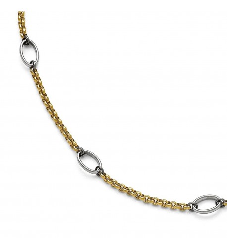 Stainless Steel Polished IP plated Anklet