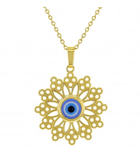 Plated Greek Protection Nazar Pendant