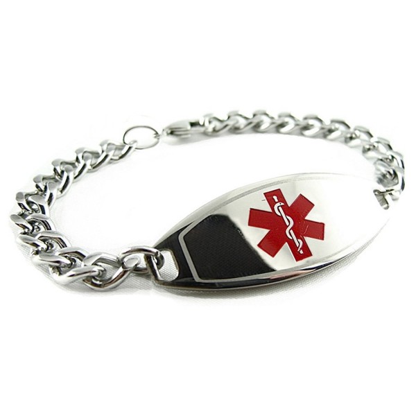 MyIDDr Pre Engraved Customized Medical Bracelet