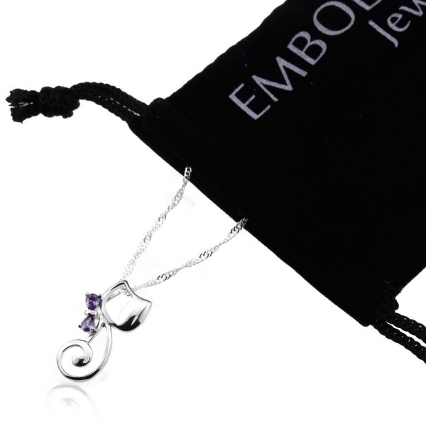 Silver Crystal Purple Stones Necklace