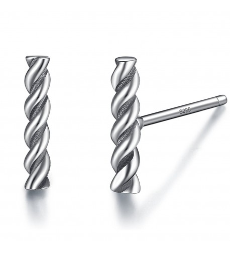 WOSTU Genuine Sterling Twisted Earrings