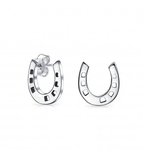 Bling Jewelry Polished Equestrian earrings