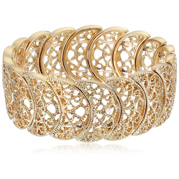 1928 Jewelry Gold Tone Filigree Bracelet