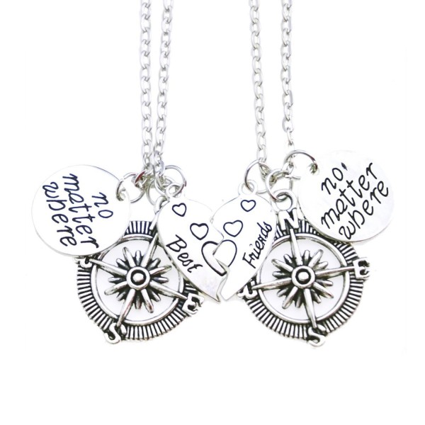 ALoveSoul Friends Necklaces Compass Friendship ALoveSoul Friends Necklaces Compass Friendship