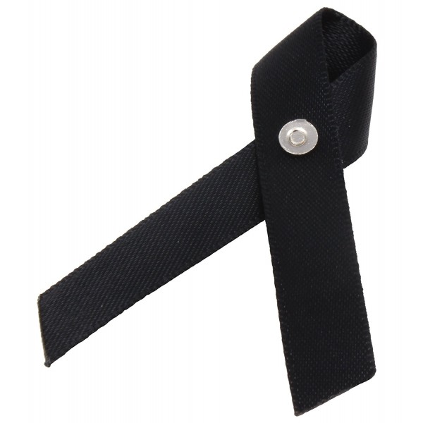 Black Ribbon Awareness Fabric Lapel