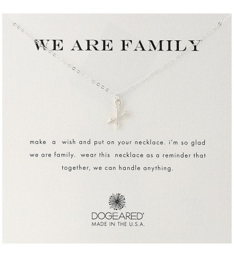 Dogeared Family Crossing Sterling Necklace