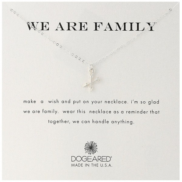 Dogeared Family Crossing Sterling Necklace