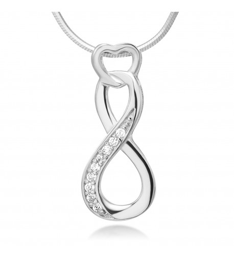 Sterling Zirconia Infinity Endless Necklace