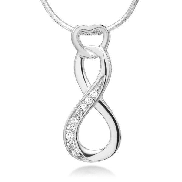 Sterling Zirconia Infinity Endless Necklace