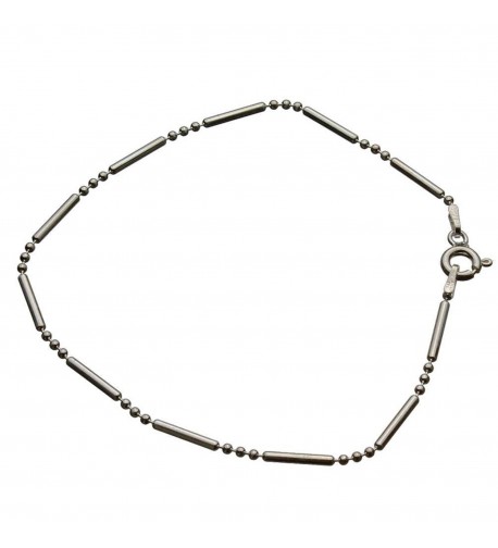 Sterling Silver Chain Anklet Italy