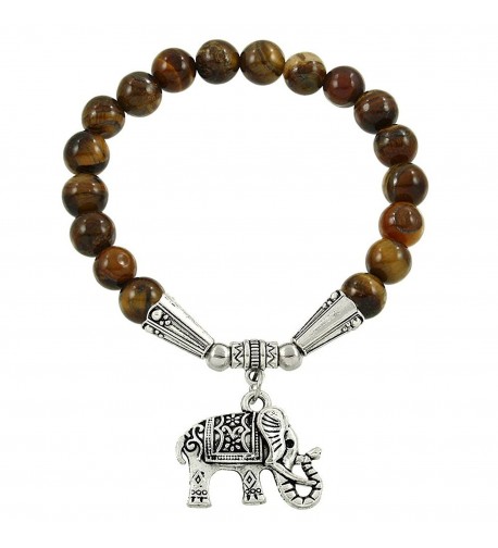 Falari Elephant Bracelet Tiger Eye B2448 TE