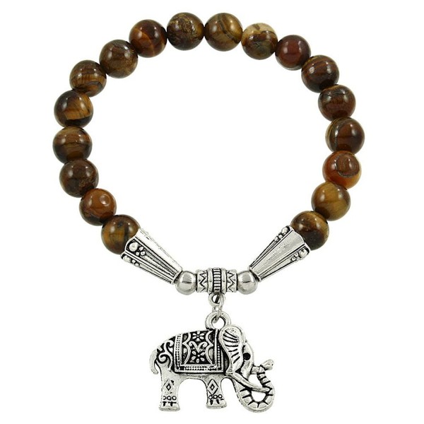 Falari Elephant Bracelet Tiger Eye B2448 TE