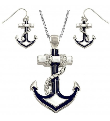 DianaL Boutique Silvertone Nautical Necklace