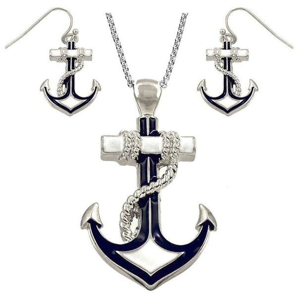 DianaL Boutique Silvertone Nautical Necklace